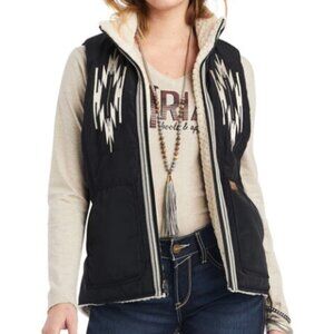 ARIAT Dilon Chimayo Vest in Black Size XLARGE